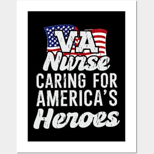 VA Nurse Carin For America's Heroes Posters and Art